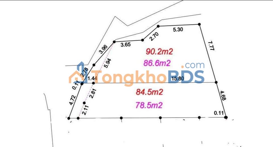 Đất thổ cư Hữu Lũng 90m² hướng Tây - Sổ đỏ sẵn sàng giao dịch
