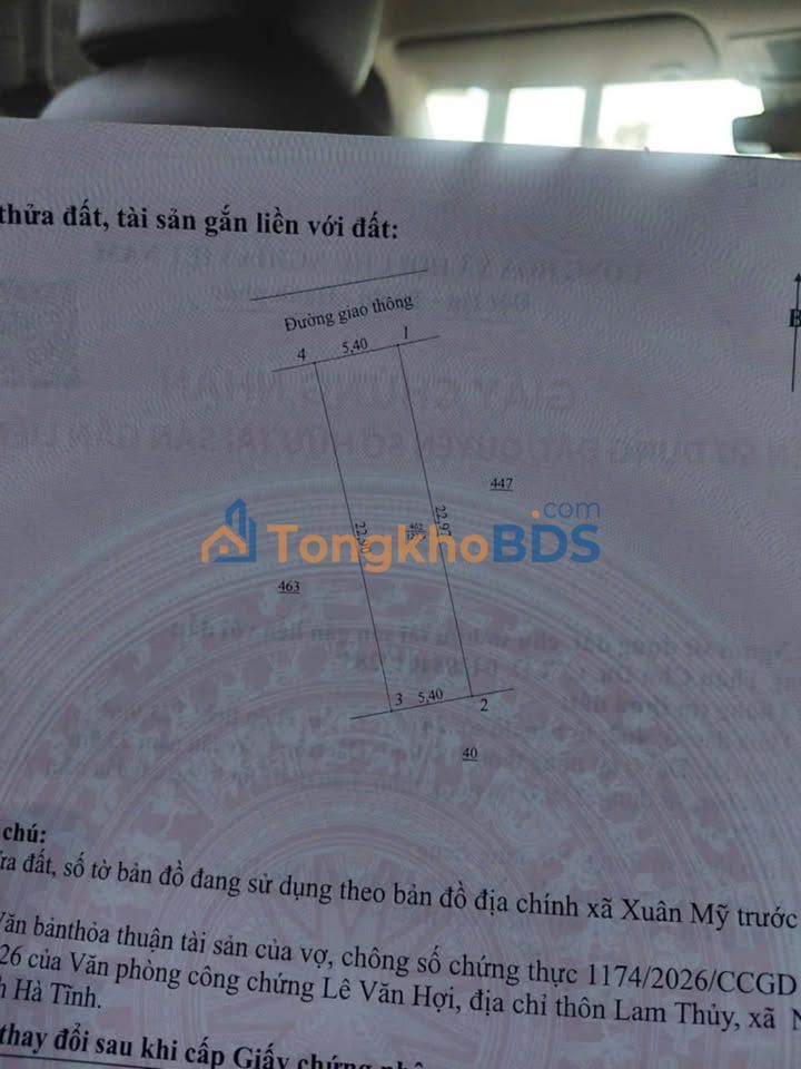 Đất Thổ Cư 100m² Hướng Bắc - Lô Đẹp Ngay Trục Hoa Mỹ, Nghi Xuân