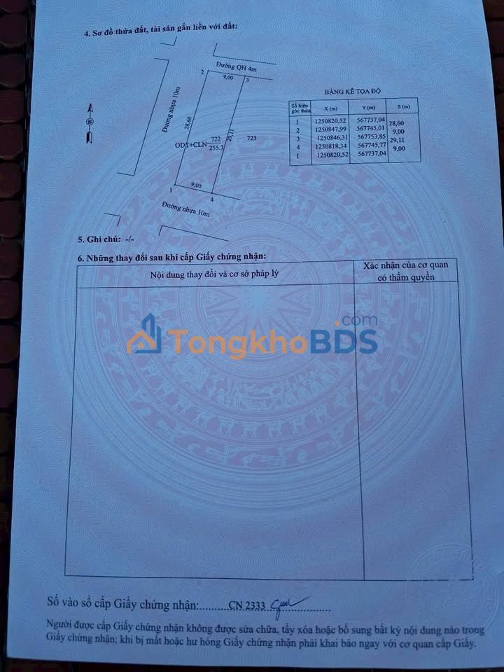 Bán Đất Góc 2 Mặt Tiền 261m² Tại Tây Ninh - Sổ Thổ Cư Sẵn Sàng
