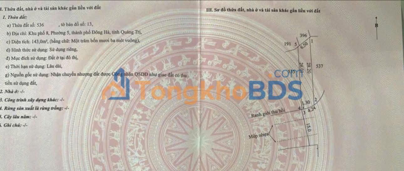 Bán Đất Vàng Sơn Trà - 155m² Mặt Tiền Đường Nhựa 13m - 1.3 Tỷ