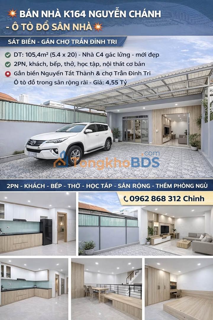 Nhà 105m² Nguyễn Chánh Đà Nẵng - Ô tô vào sân, Sát biển Nguyễn Tất Thành