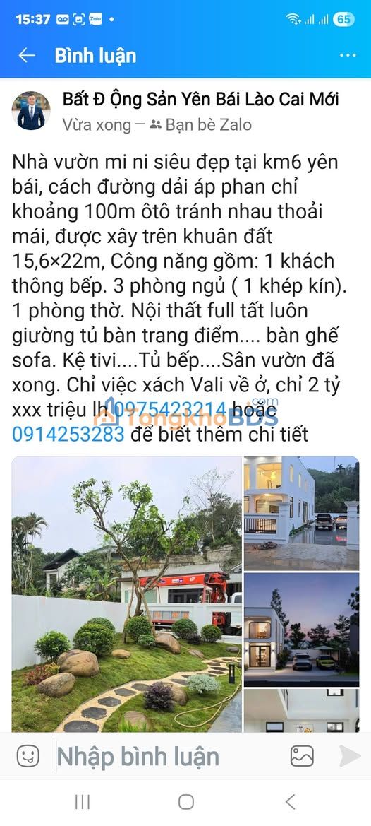 Nhà vườn mini Yên Bái 343m² - Full nội thất, ô tô vào nhà