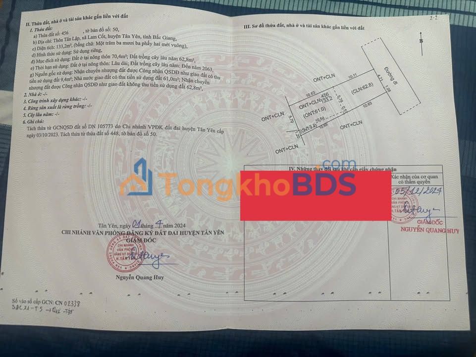 Đất nền Quang Trung Bắc Ninh 101m² 0.4 tỷ - Tiềm năng tăng giá