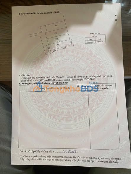 Bán đất thổ cư 83.3m² Trục Chải Nhựa, Hoàn Kiếm - Ô tô vào tận nơi