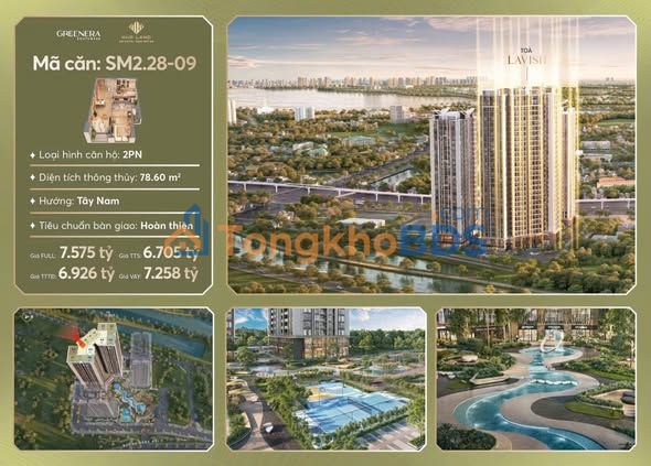 Căn hộ 2PN Greenera Southmark 79m² - Cơ hội cuối cùng sở hữu