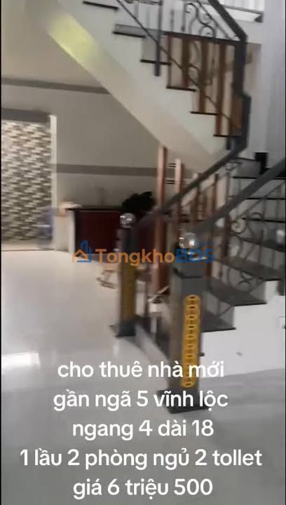 Nhà 4x12m Vĩnh Lộc B, Bình Chánh - 2PN, 2WC - Giá 6.5 Triệu/Tháng