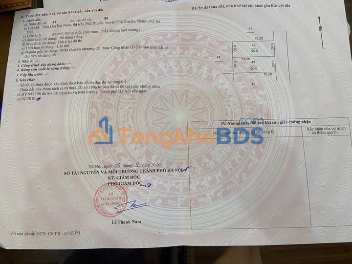 Đất đấu giá Đại Nam 90m² - Ngô Xuân Quảng, Gia Lâm - 3 Tỷ