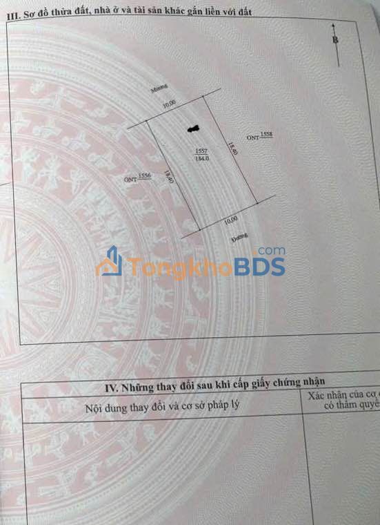 Đất Nghi Trung Nghi Lộc 184m² thỏa thuận - Vị trí đẹp