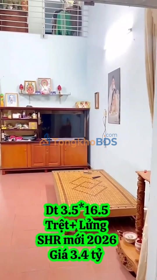 Nhà Hóc Môn 58m² - Hẻm Xe Hơi, Giá 3.4 Tỷ, Trung Tâm TT