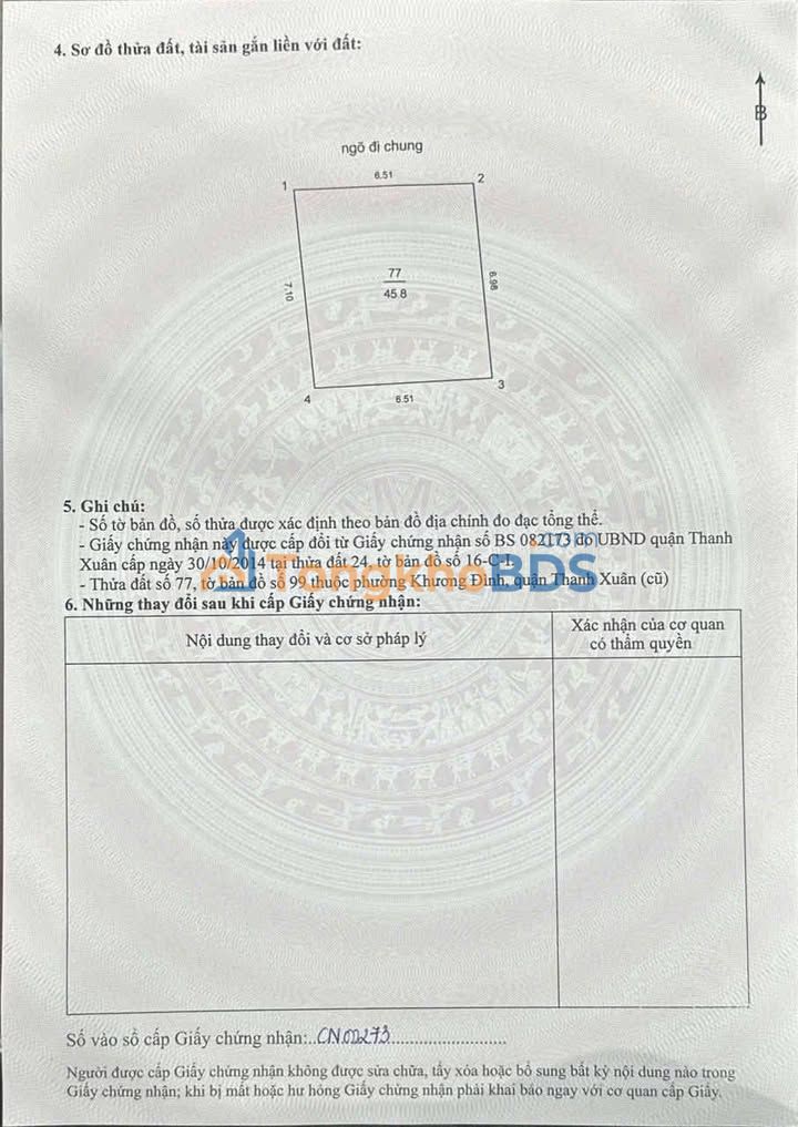 Nhà Khương Đình 46m² 9.16 tỷ - Chính chủ bán