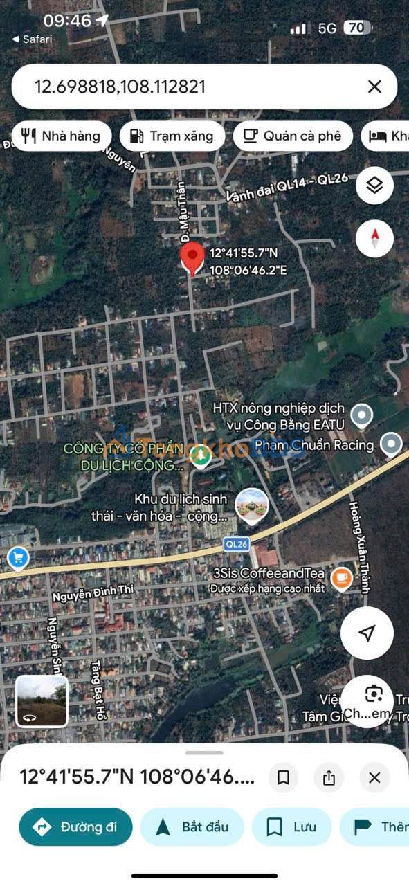 Đất nền mặt tiền đường lớn - Phường Tân An, Buôn Ma Thuột - 75m² - 2.5 tỷ