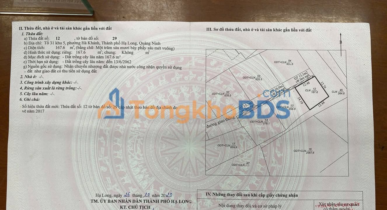 Đất nền Ruby Hà Khánh 168m² 1.7 tỷ - Tiềm năng tăng giá