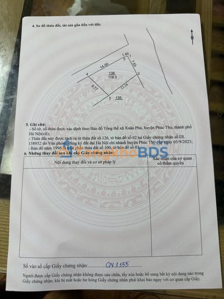 Đất Lô Góc View Hồ 118m² Phúc Thọ - Sổ Đỏ Sẵn Sàng