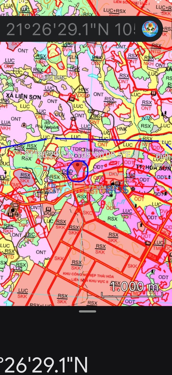 Đất nền Hoa Sơn Lập Thạch 110m² 600 triệu - Sổ hồng sẵn