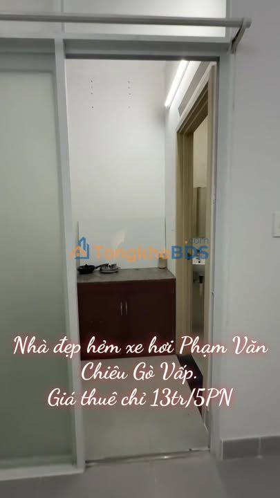 Nhà 3 Lầu Hẻm 5m Phạm Văn Chiêu, Gò Vấp - 4PN, Sân Thượng, Giá 13 Triệu