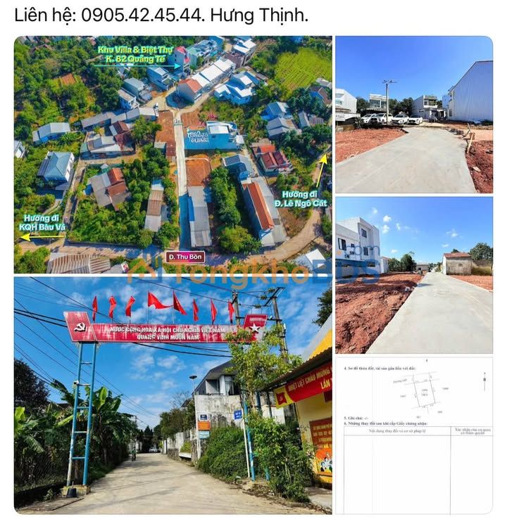 Liền kề Phồn Vinh Huế 100m² - Đường ô tô, giá 1.9x Tỷ