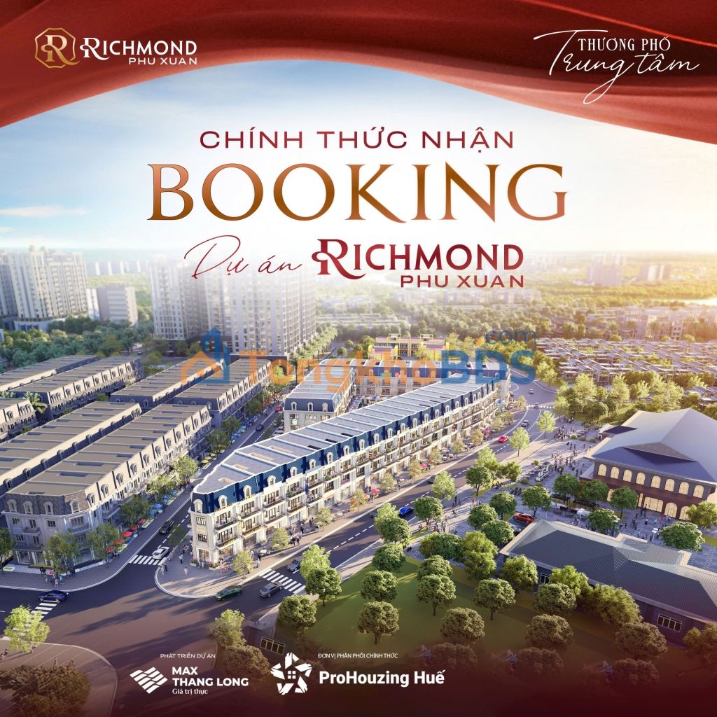 Nhà phố Richmond Phú Xuân 132m² - Kinh doanh đắc lộc, giá 12 tỷ