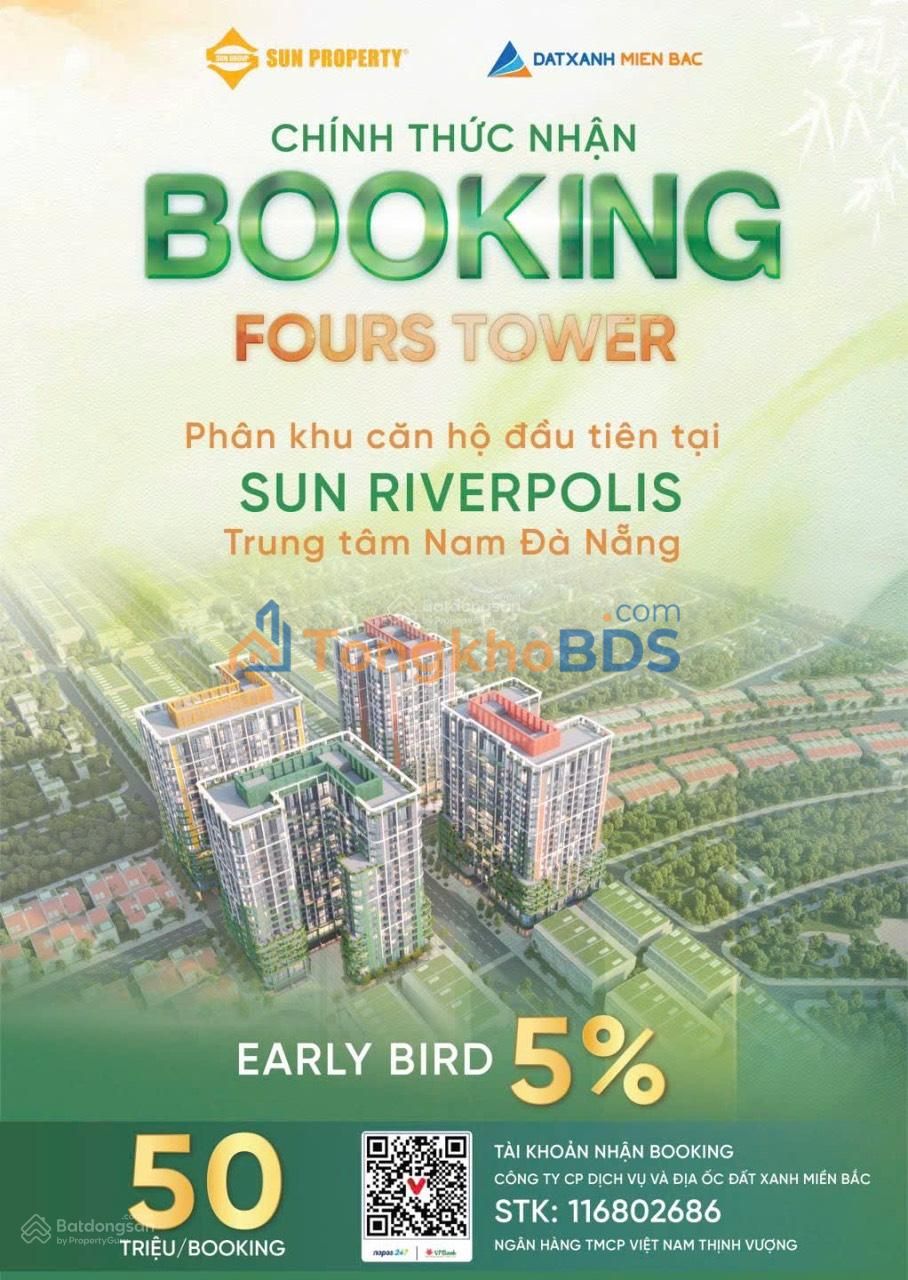 Sun Fours Tower Đà Nẵng - Căn hộ 64.9m² Đông Nam - Chiết khấu 5%