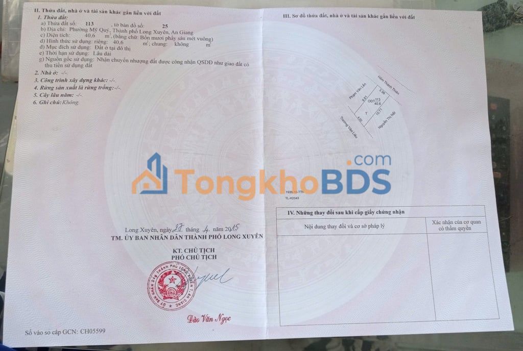 Nhà 1 Trệt 1 Lầu 80m² Mỹ Quý, Long Xuyên - Chính chủ bán gấp 1 tỷ