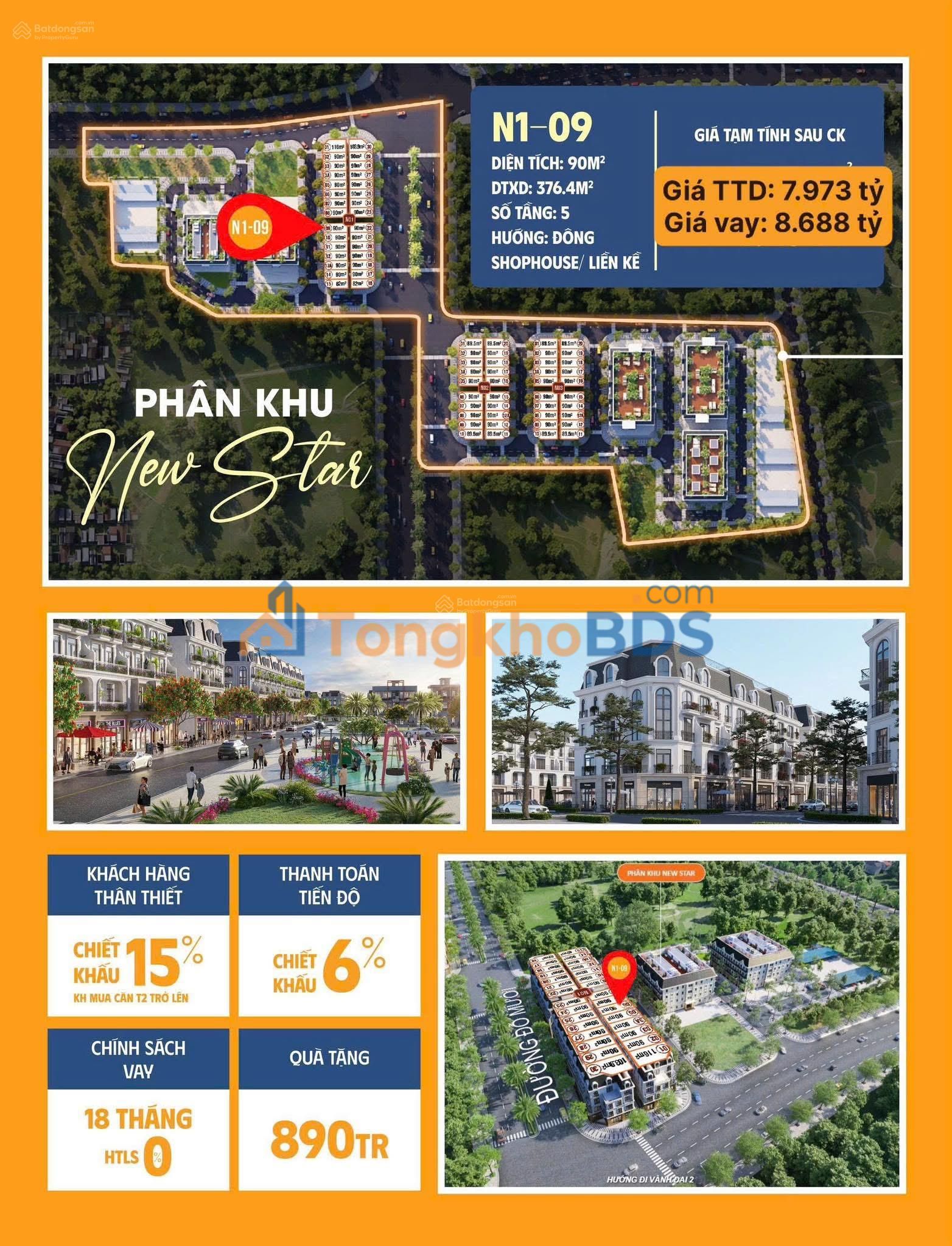 Shophouse Hoàng Huy New City 90m² - Giá 7.9 Tỷ - Kinh doanh đắc lợi