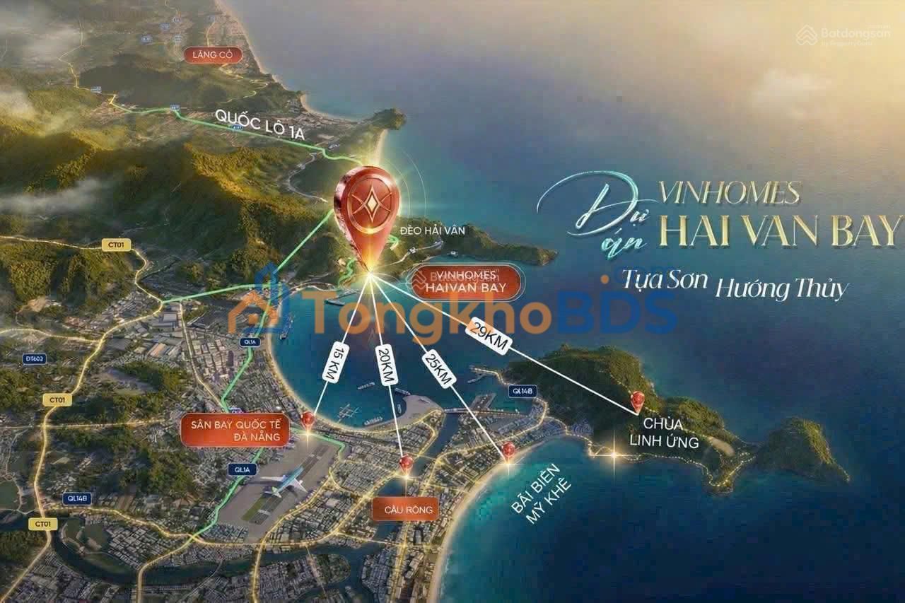 Biệt thự Vinhomes Hải Vân Bay Đà Nẵng - 70m² - Sẵn sàng sở hữu, view biển