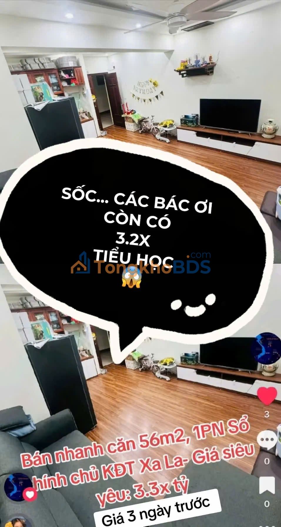 Chung cư Xa La 56m² - Giá 3.2 Tỷ, Sổ Đỏ Lâu Dài - Cơ Hội Vàng