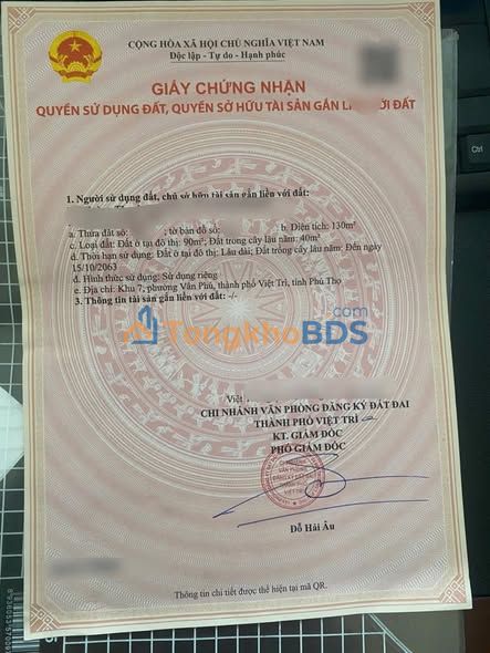 Bán Đất Nền 130m² Mặt Tiền 6m Vân Phú, Việt Trì - Vị Trí Đắc Địa