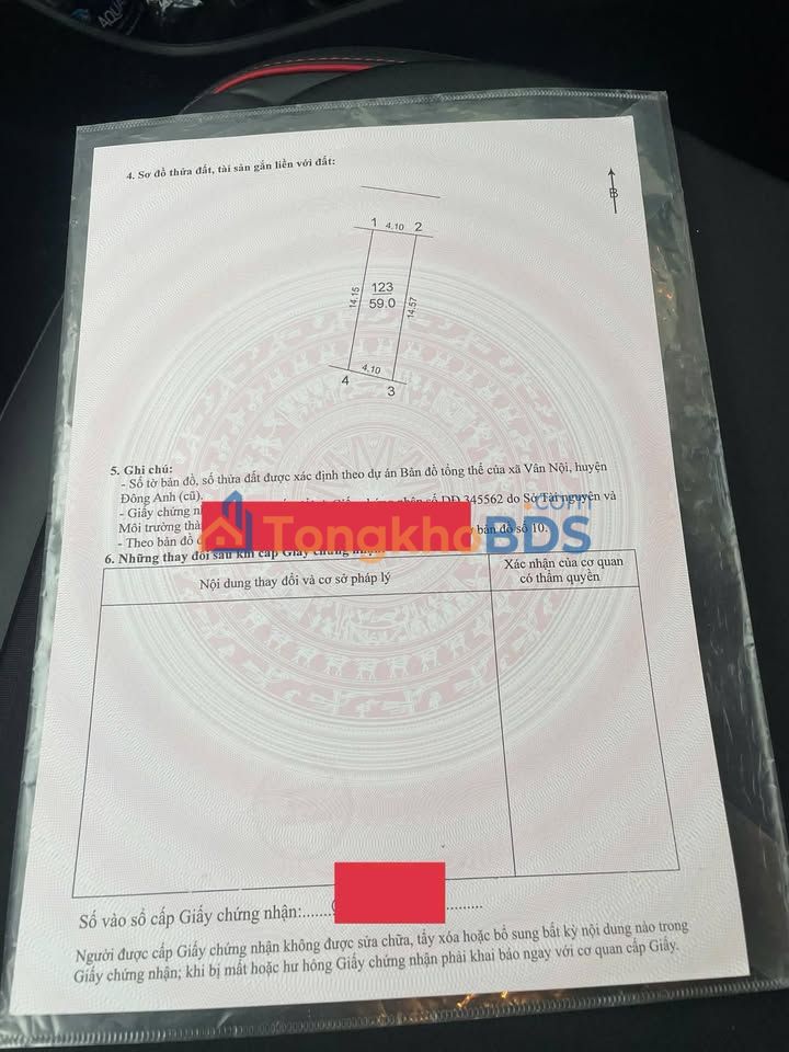 Đất nền 59m² Thôn Nhì, Đông Anh - Sổ đỏ sẵn sàng giao dịch