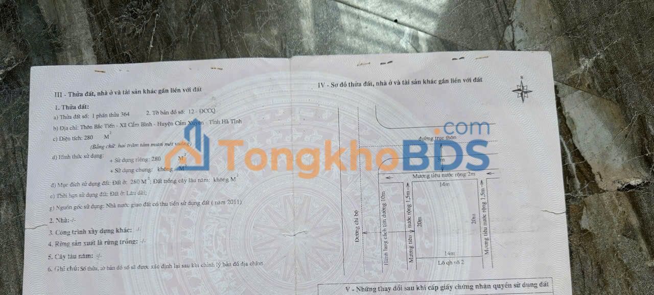 Đất nền Anh Sơn, Nghệ An - 280m², 1 tỷ - Cơ hội đầu tư F0