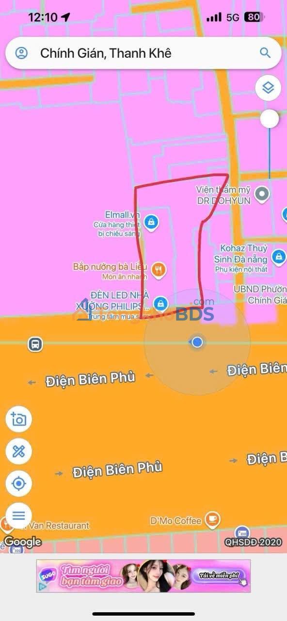 Bán Đất MT Điện Biên Phủ Đà Nẵng 340m² - Kinh Doanh Đỉnh Cao, Tặng 2 Tòa Trọ 100tr/tháng