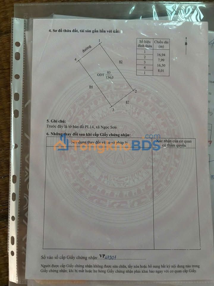 Đất Vàng 134m² Kim Bảng - Mặt Tiền 8m - Sổ Đỏ Chính Chủ