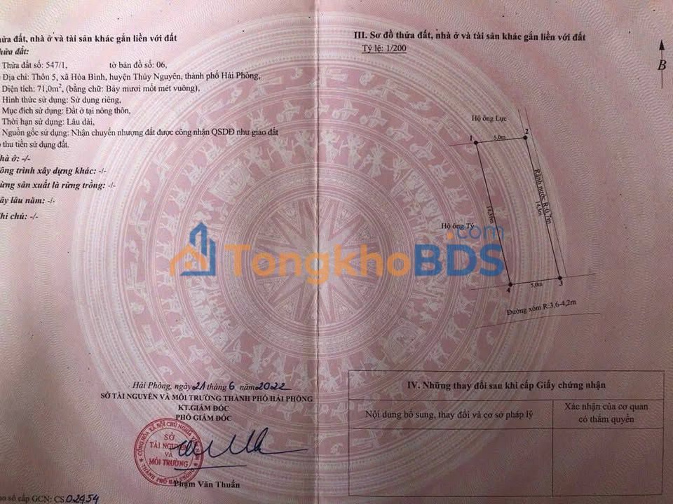 Đất VLASTA Cát Bà 71m² Hướng Nam - Sổ đỏ tiềm năng sinh lời