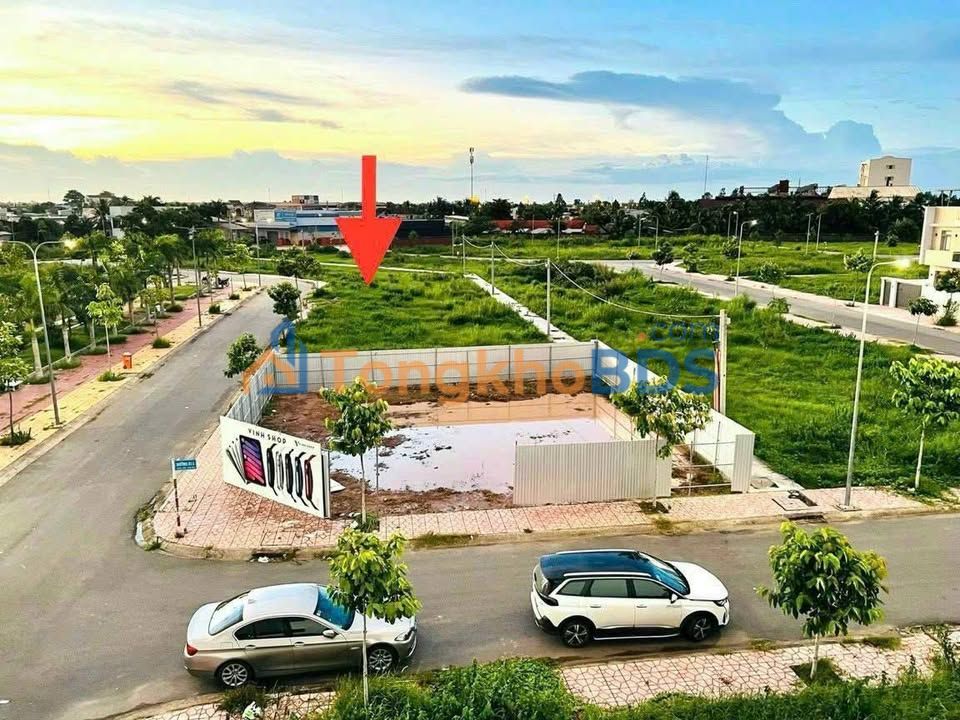 Bán nền biệt thự góc đường N20, Khu 5A Sóc Trăng - Đối diện công viên, 209m², 3 tỷ