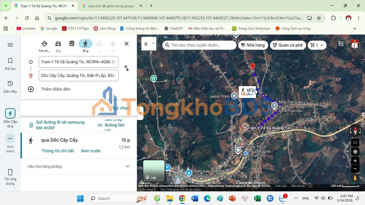 Đất Đăk Nông 1054m² Mặt Tiền Đường Nhựa Lớn - Sổ Sẵn