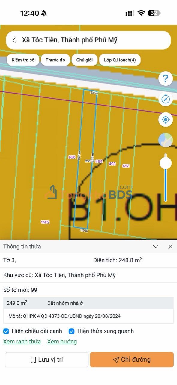 Đất Mặt Tiền Mỹ Xuân-Tóc Tiên Hóc Môn 248m² Kinh Doanh Sầm Uất - Giá Tốt