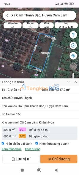 Đất Cam Lâm 1017m² - Sổ đỏ sẵn sàng, giá chỉ 590 triệu