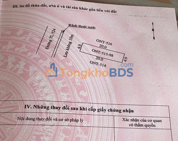 Đất nền mặt tiền 524 Nga Thành, Thanh Hóa - 98m² giá 1.21 tỷ