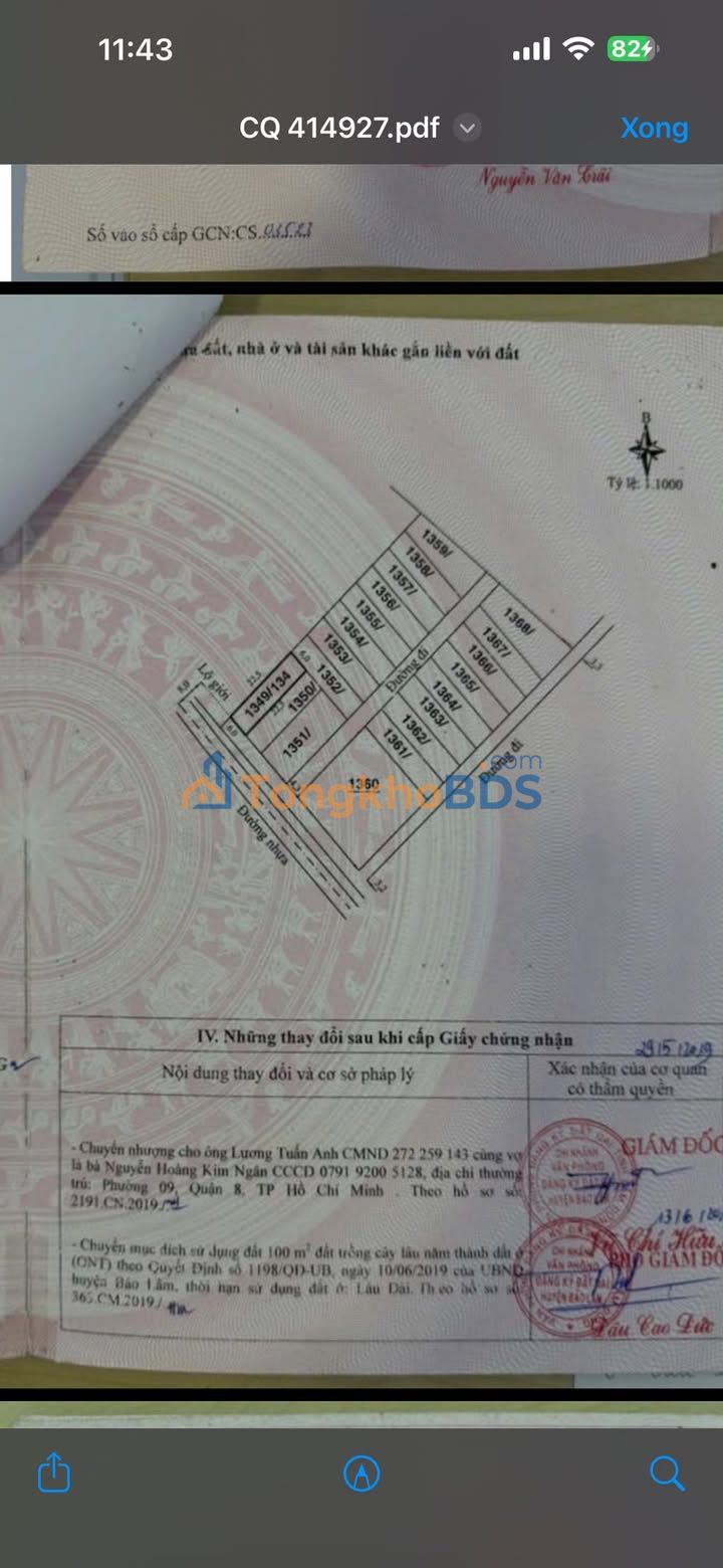 Đất Mặt Tiền Lộc Ngãi, Bảo Lâm - 135m², Sổ Hồng Sẵn, Giá 950 Triệu