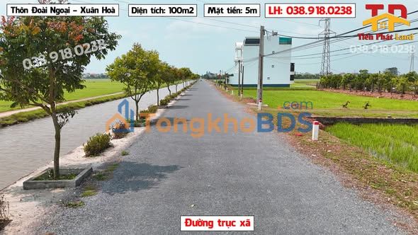 Bán Đất Mặt Đường Trục Xã Xuân Trường 100m² - Sẵn Sàng Xây Dựng