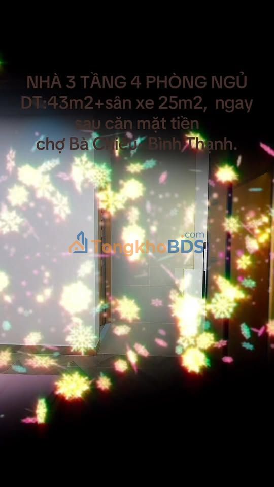 Nhà 3 Tầng 4PN Full Nội Thất Sâu 5m Mặt Tiền Chợ Bà Chiểu - 7.5 Tỷ