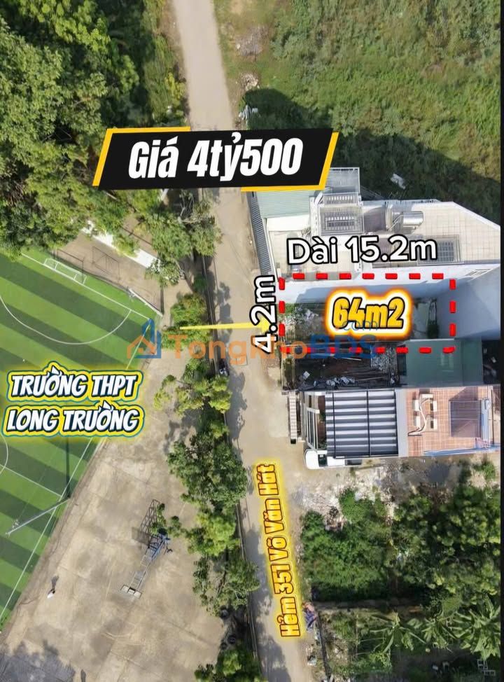 Đất nền Long Trường, Thủ Đức 64m² - Sổ hồng, sát ĐH Tài Chính Marketing