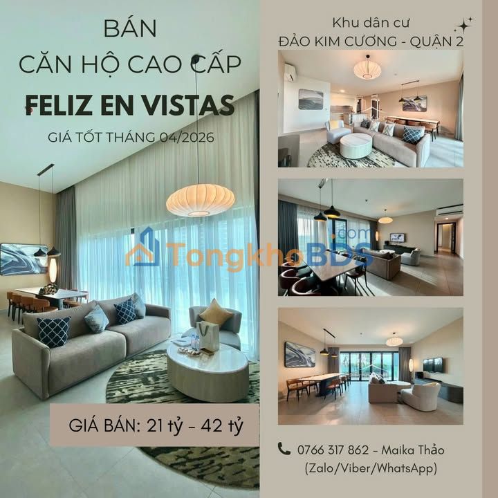 Căn hộ Feliz En Vista 173m² Sổ hồng - Giá tốt nhất Tháng 4