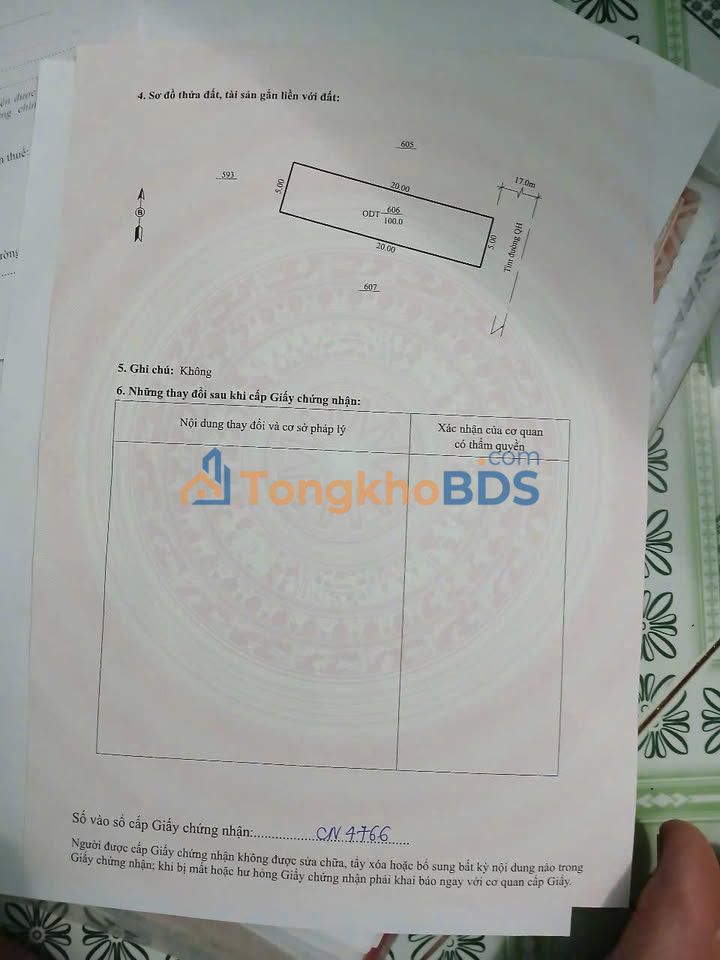 Bán Đất Tái Định Cư Trịnh Kiểm, Ninh Bình - 100m², Hướng Đông Nam, Giá 6 Tỷ