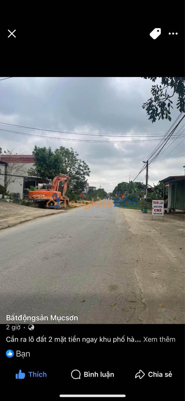 Đất nền 2 mặt tiền 120m² - Ngay TT Lam Sơn, Thọ Xuân, Thanh Hóa - 1.X Tỷ