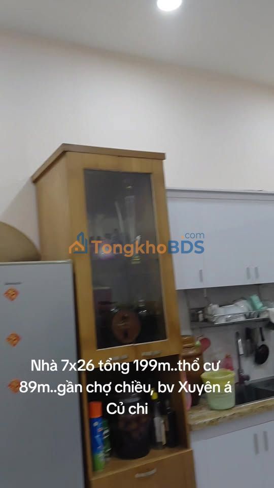 Bán Gấp Nhà Sổ Riêng 182m² Mặt Tiền Đường Nhựa Tân Phú Trung, Củ Chi - Giá 3.5 Tỷ