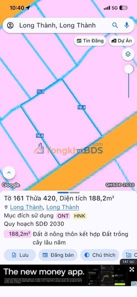 Đất Nền Sổ Riêng 195m² Ngay Chợ Bình Sơn, Long Thành - Giá Tốt