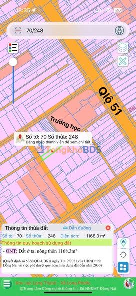 Đất nền Long Thành 1300m² - Sổ hồng thổ cư, đường xe hơi thông thoáng