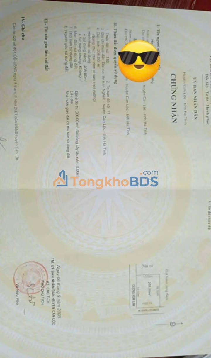 Bán Đất Thị Trấn Nghèn Can Lộc - 200m² Thổ Cư - 1.45 Tỷ