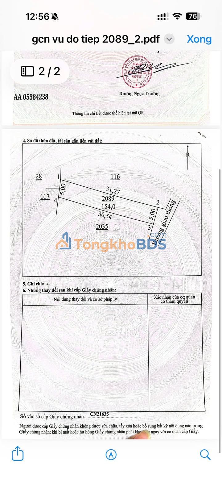 Đất Phổ Yên 154m² Sổ Đỏ Riêng - Giá Đầu Tư 700 Triệu