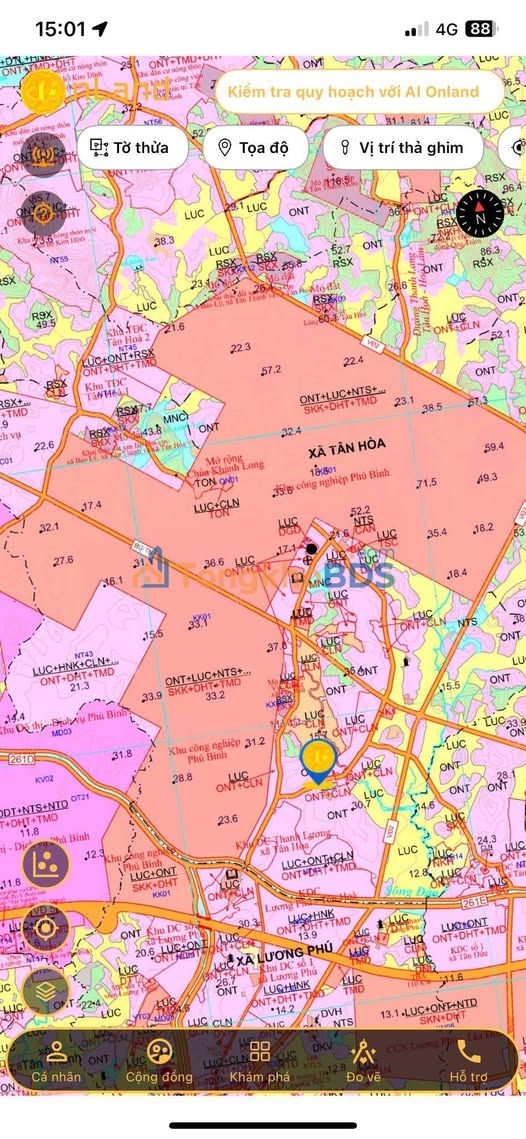 Đất nền Phú Bình 100m² thổ cư - Sát KCN 675ha, Mặt tiền 8m